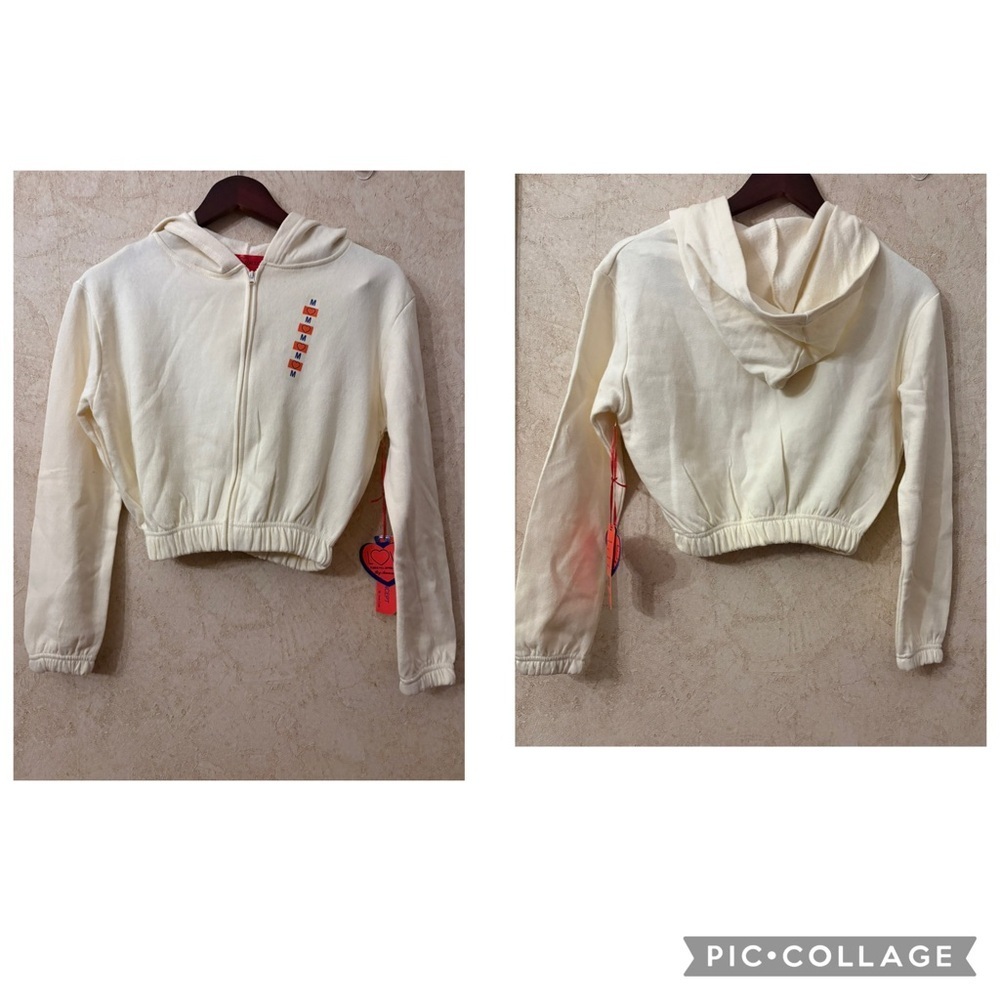 💕Small Flaw See Picture Awesome Concept Zipped Hoodie(Chest 38”Length 16”)